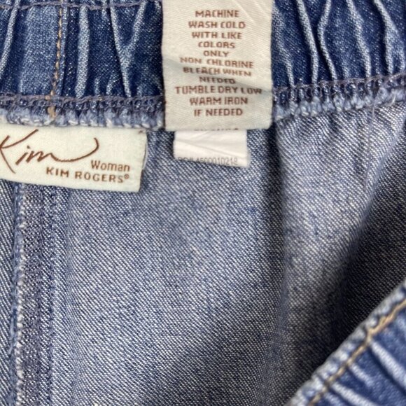 Kim Rogers Women Denim Pull On Elastic Waistband Jeans Size 16WS - Picture 4 of 6